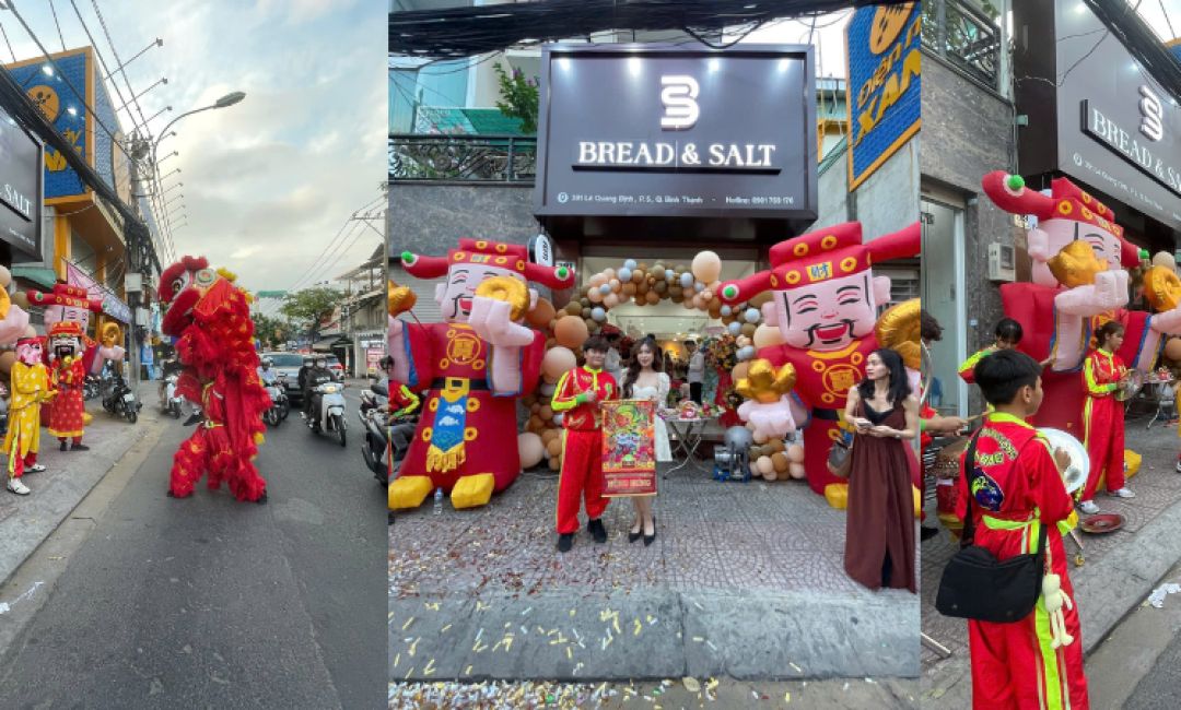 Múa Lân Khai Trương BREAD & SALT Bình Thạnh | Múa Lân Khai Trương Bình Thành - Dịch Vụ Chuyên Nghiệp, Giá Rẻ